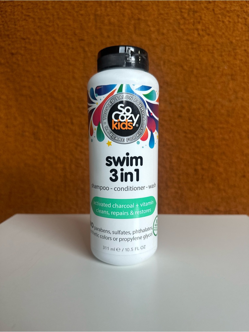 SoCozy Kids Swim 3-in-1 Shampoo, Conditioner & Wash - White